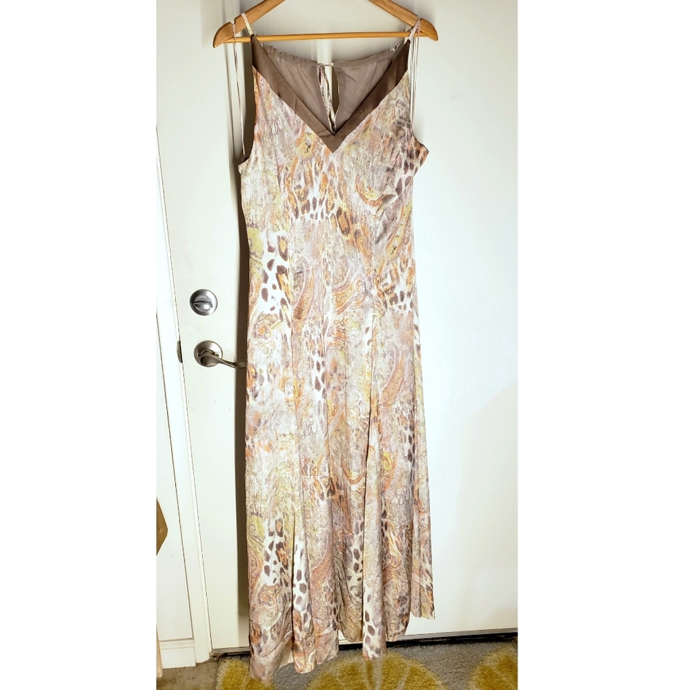 "Liberty Sage" floor length dress